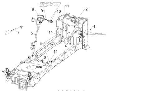 Electric Diagram and Parts List for XT1-LT42EFI (13B9A1CS010)(2019) Cub Cadet Lawn Tractor